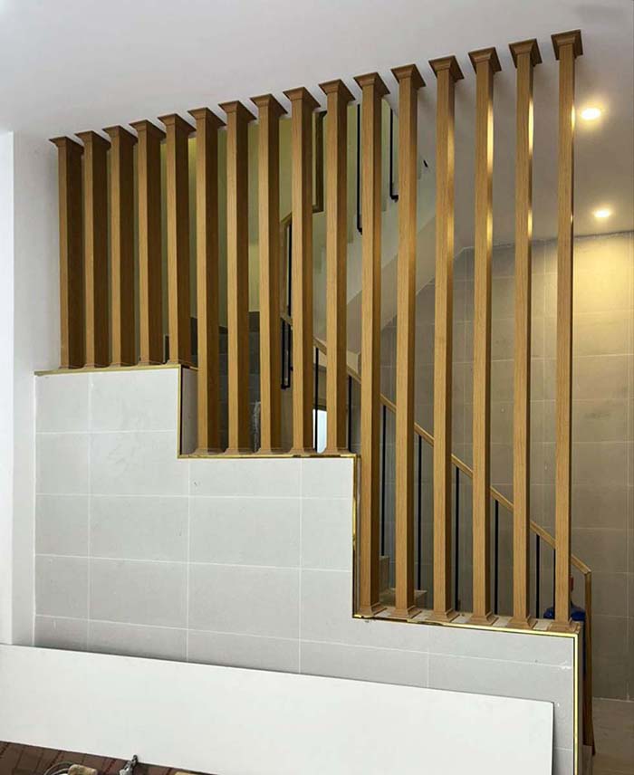 Mẫu lam gỗ phòng khách đơn giản